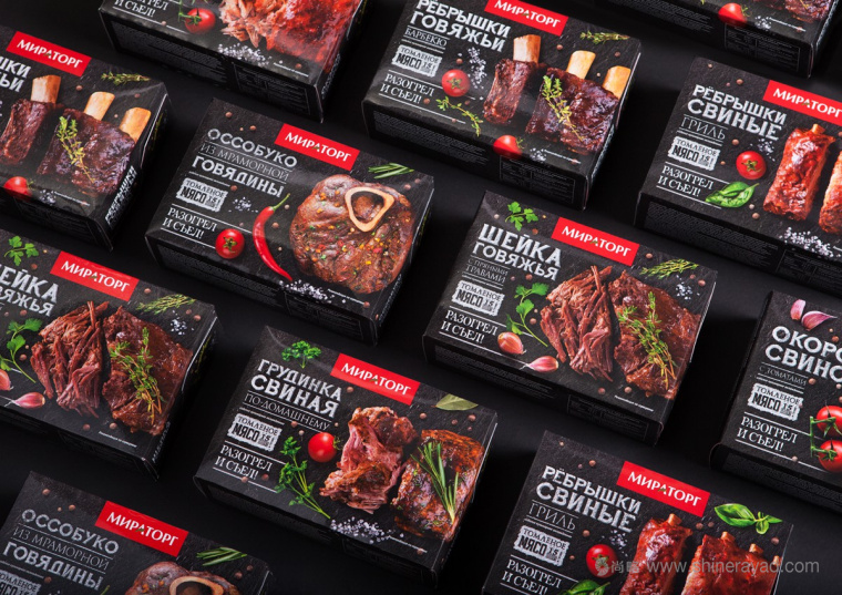 俄羅斯Мираторг鹵肉熟食肉制品包裝設(shè)計(jì)-上海包裝設(shè)計(jì)公司設(shè)計(jì)欣賞1