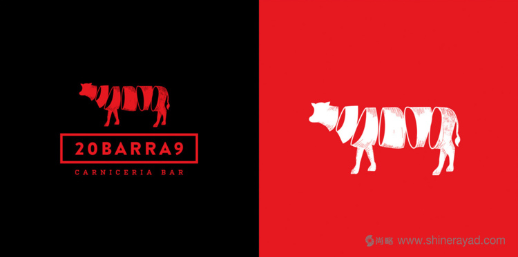 20BARRA9 牛肉牛排西餐廳標志設(shè)計品牌VI形象設(shè)計3