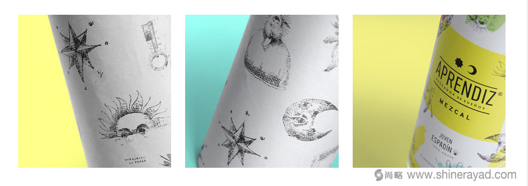 APRENDIZ Mezcal手繪插畫(huà)風(fēng)格 龍舌蘭酒包裝設(shè)計(jì)4