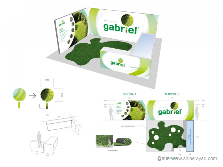 Gabriel 環(huán)境科技公司環(huán)保品牌LOGO設計VI設計6-展會設計