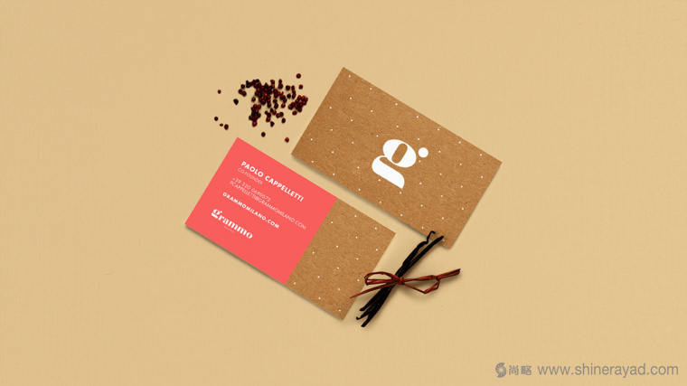 Grammo 手工餅干瓦能紙牛皮紙有機(jī)有機(jī)品牌VI形象設(shè)計7-名片設(shè)計 Grammo 手工餅干瓦能紙牛皮紙有機(jī)有機(jī)品牌VI形象設(shè)計7-名片設(shè)計