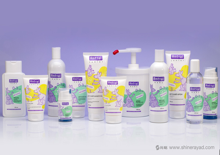 Antral 袋鼠媽媽寶貝系列嬰兒護膚品包裝設計-上海包裝設計公司-上海品牌形象設計公司5