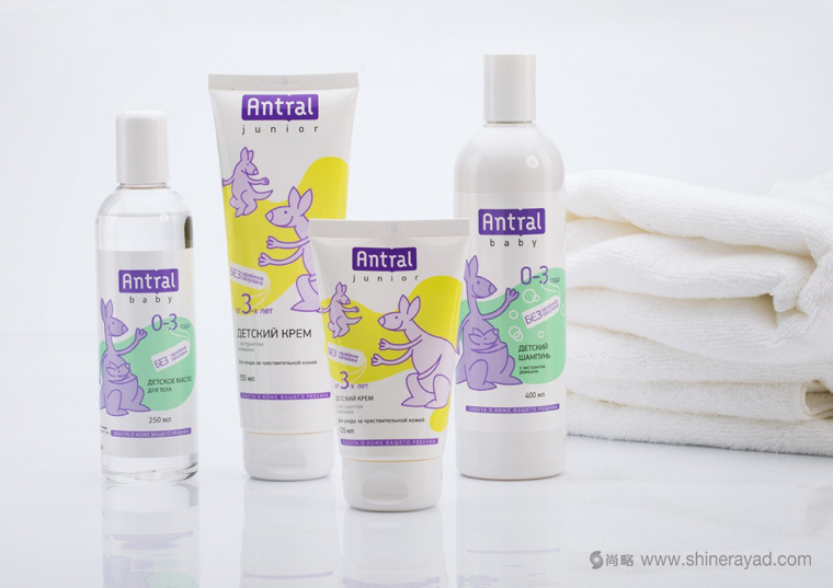 Antral 袋鼠媽媽寶貝系列嬰兒護膚品包裝設計-上海包裝設計公司-上海品牌形象設計公司6