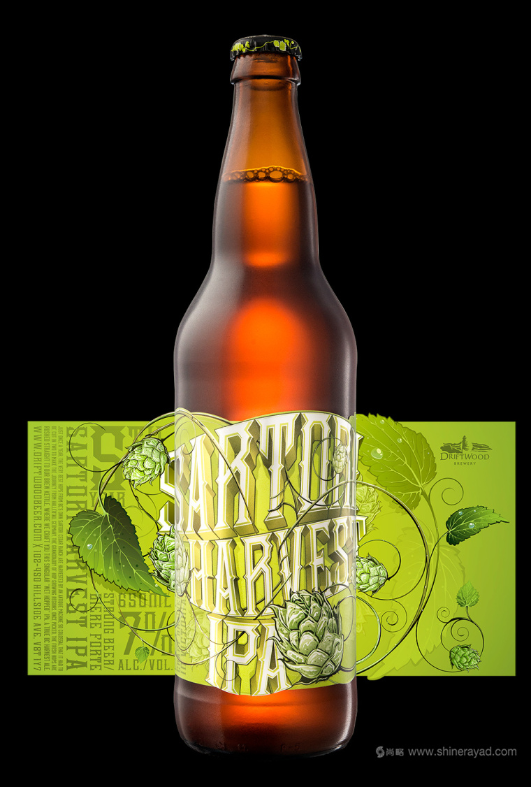 HARVEST 純生啤酒綠色清爽包包裝設(shè)計6