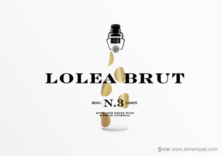 西班牙Lolea 氣泡酒包裝設(shè)計白金色系列-上海包裝設(shè)計公司1