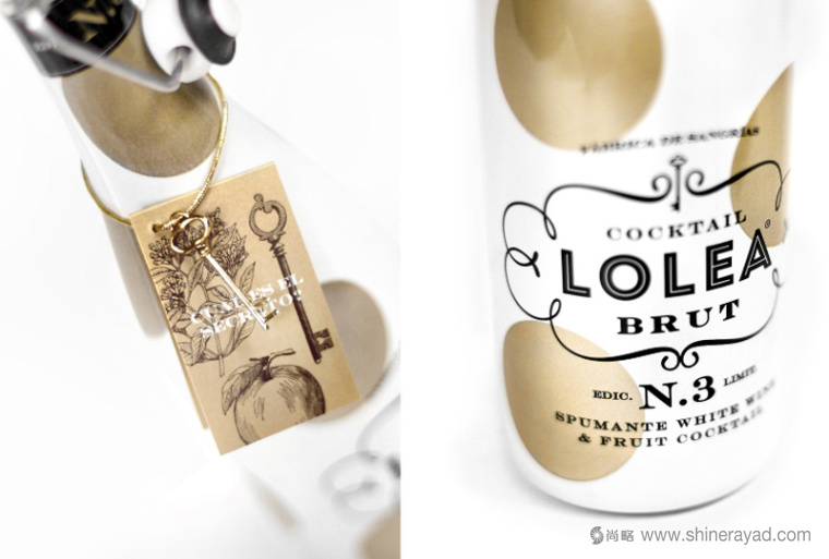 西班牙Lolea 氣泡酒包裝設(shè)計白金色系列-上海包裝設(shè)計公司8
