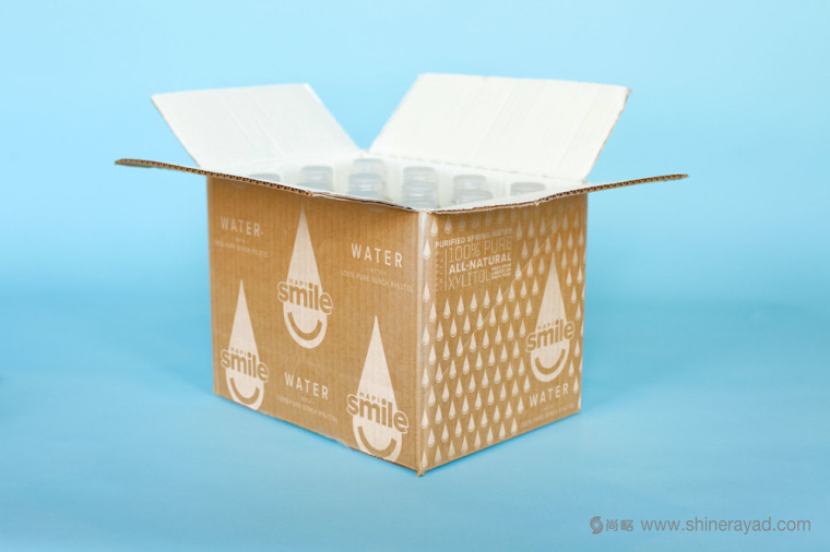 Smile Water天然礦泉水品牌形象設計-礦泉水外包裝紙箱設計8