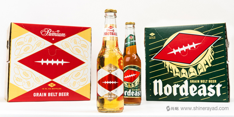 上海包裝設(shè)計(jì)公司分享品牌識(shí)別性很強(qiáng)的Grain Belt 啤酒包裝設(shè)計(jì)1