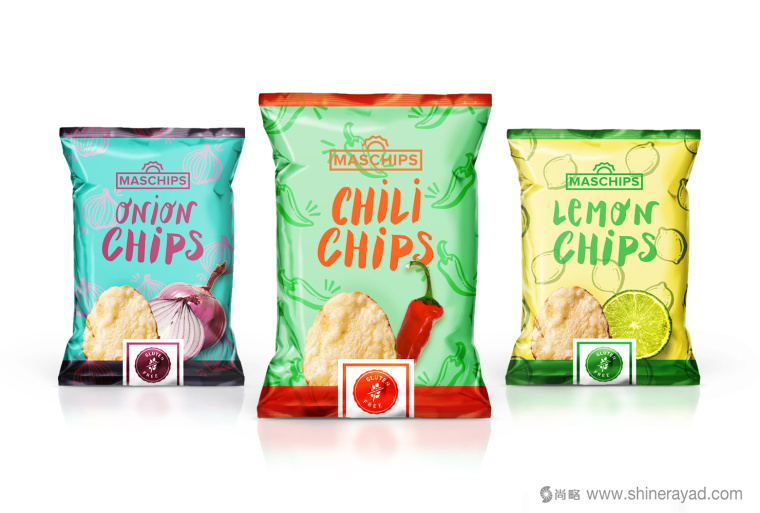 Maschips 薯片包裝設(shè)計全家福-上海包裝設(shè)計公司1