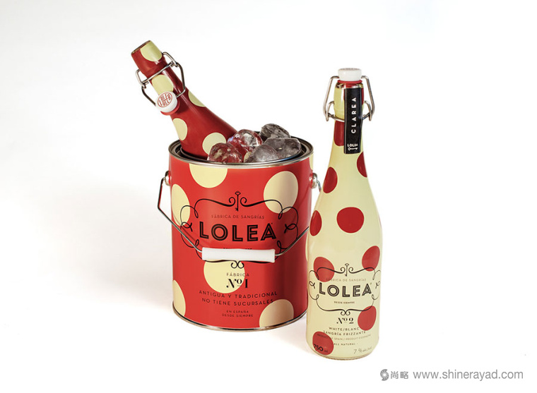 西班牙Lolea 氣泡酒包裝設(shè)計紅黃色-上海包裝設(shè)計公司2