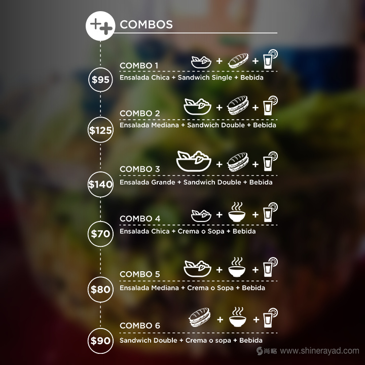 Quick Salads 沙拉有機(jī)素食餐廳VI設(shè)計(jì)5-餐廳價目表設(shè)計(jì)