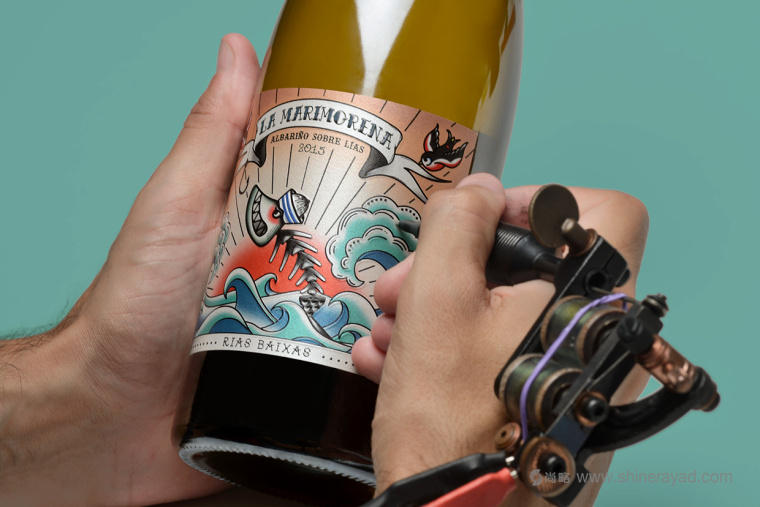 上海包裝設(shè)計(jì)公司欣賞：典紋身插畫藝術(shù)風(fēng)格 La Marimorena 葡萄酒包裝設(shè)計(jì)5