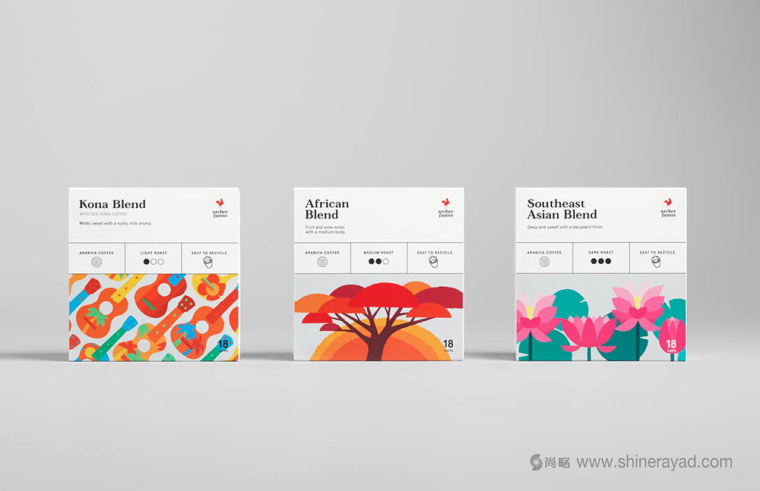 Archer Farms 盒裝咖啡包裝設計矢量插畫風格-上海包裝設計公司9 Archer Farms 盒裝咖啡包裝設計矢量插畫風格-上海包裝設計公司9