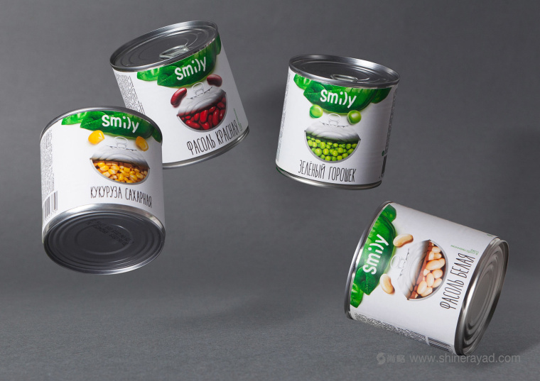 上海食品包裝設(shè)計(jì)公司-Smily 蔬菜豆類罐頭包裝設(shè)計(jì)”微笑創(chuàng)意版“5