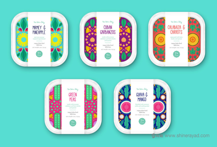 THE LATIN BABY 嬰兒食品包裝設(shè)計(jì)矢量插畫設(shè)計(jì)-上海包裝設(shè)計(jì)公司2