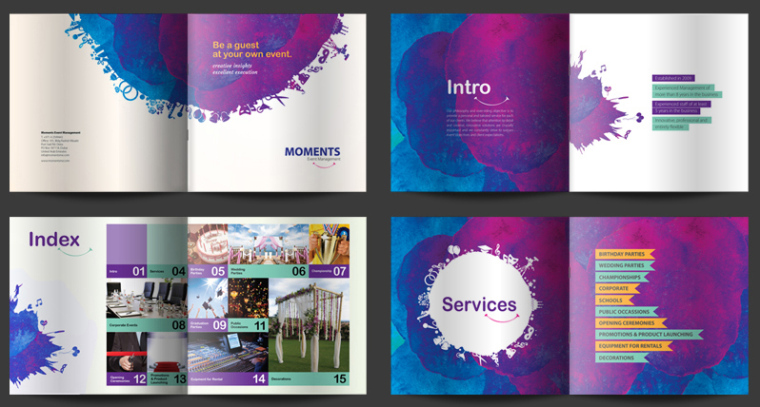 moments 線下活動(dòng)公司宣傳畫冊(cè)設(shè)計(jì)“艷麗水彩篇”-上海畫冊(cè)設(shè)計(jì)公司2