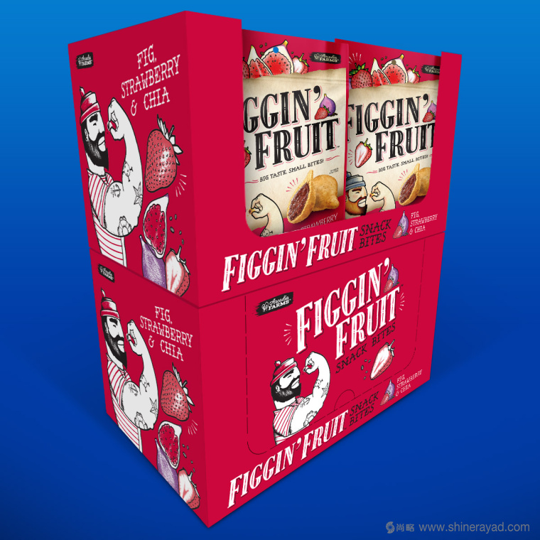 Figgin’ Fruit 無(wú)花果餅干包裝設(shè)計(jì)船長(zhǎng)人物水果插畫設(shè)計(jì)篇-上海食品包裝設(shè)計(jì)公司9