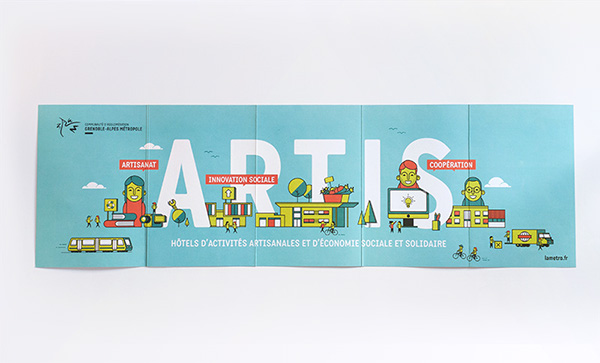 Artis 創(chuàng)新社交網(wǎng)站互聯(lián)網(wǎng)公司宣傳畫(huà)冊(cè)設(shè)計(jì)b扁平化插畫(huà)風(fēng)格-上海畫(huà)冊(cè)設(shè)計(jì)公司