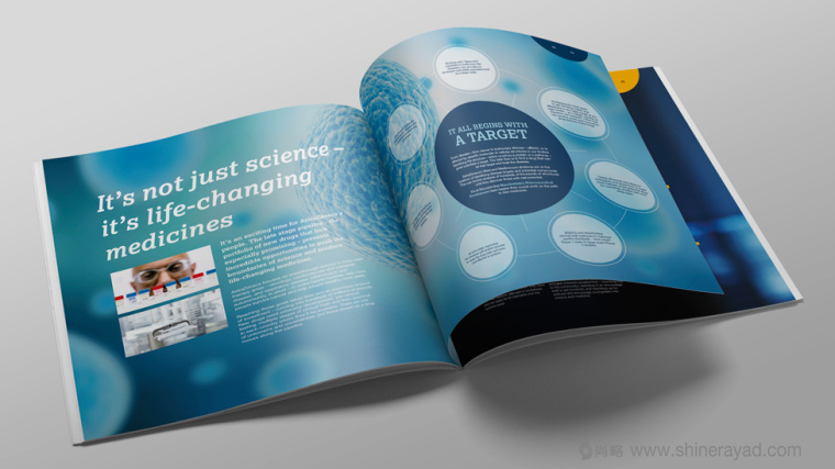 阿斯利康制藥公司研發(fā)宣傳畫冊設(shè)計－上海畫冊設(shè)計公司