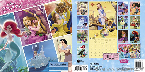 迪士尼公主墻月歷