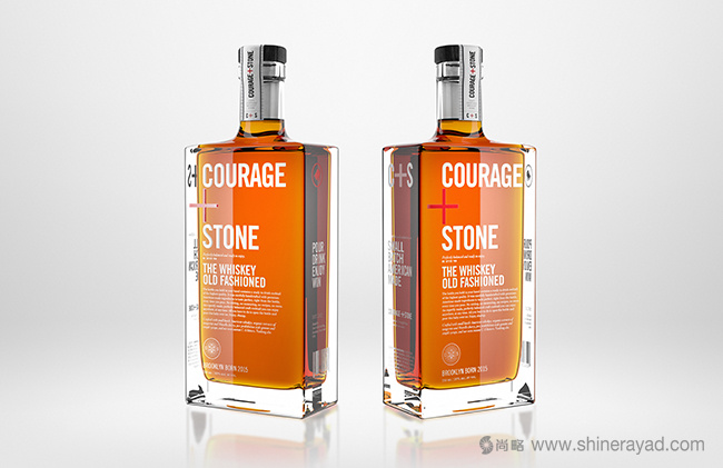 洋酒包裝設計。3D建模和渲染里昂視覺效果