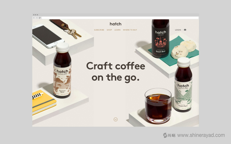 Hatch 冷泡咖啡品牌自適應(yīng)網(wǎng)站設(shè)計(jì)-上海品牌策劃設(shè)計(jì)公司