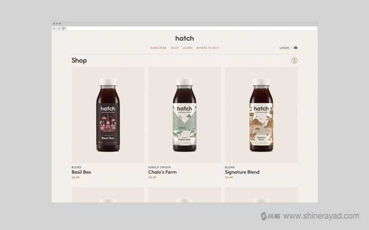 Hatch 冷泡咖啡品牌自適應(yīng)網(wǎng)站設(shè)計(jì)-上海品牌策劃設(shè)計(jì)公司