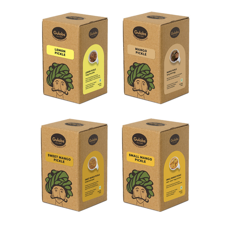 Gulabs 印度食品(零食,調(diào)味品和香料)瓦能紙簡約包裝設(shè)計(jì)-上海包裝設(shè)計(jì)公司6 Gulabs 印度食品(零食,調(diào)味品和香料)瓦能紙簡約包裝設(shè)計(jì)-上海包裝設(shè)計(jì)公司6