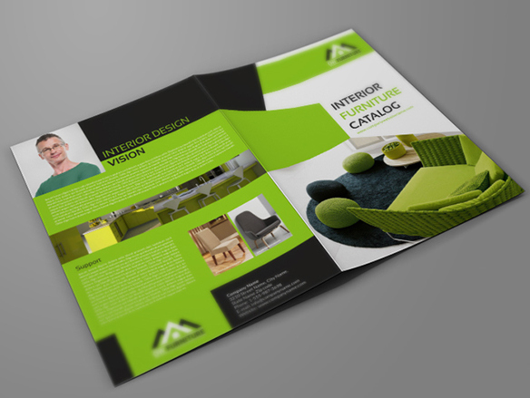 亮眼綠色風(fēng) Furniture 辦公家具品牌宣傳畫冊設(shè)計-上海畫冊設(shè)計公司設(shè)計欣賞2