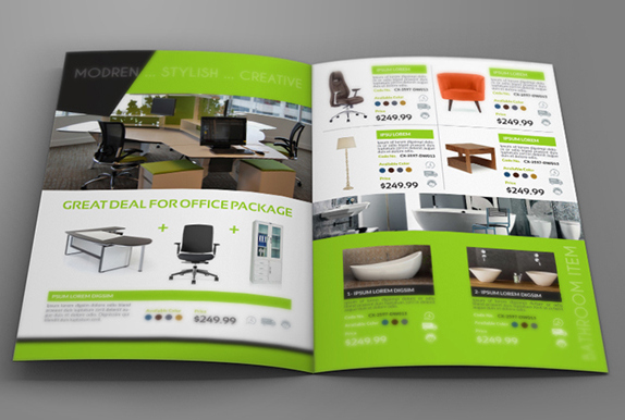 亮眼綠色風(fēng) Furniture 辦公家具品牌宣傳畫冊設(shè)計-上海畫冊設(shè)計公司設(shè)計欣賞3