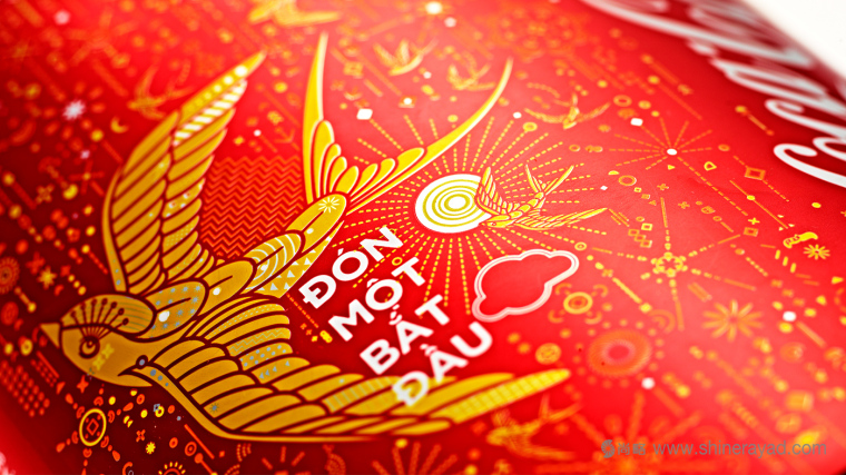 可口可樂2017年越南農(nóng)歷新年節(jié)日限量版“燕子插畫篇”包裝設(shè)計-上海包裝設(shè)計公司