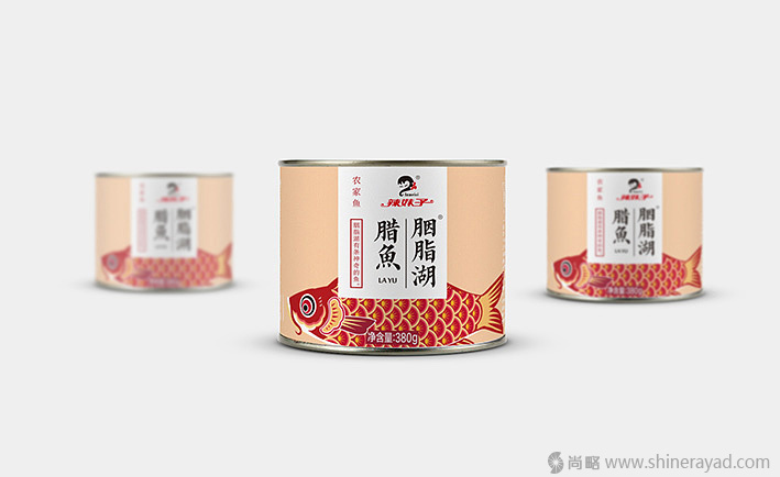 胭脂湖臘魚罐頭包裝設(shè)計(jì)-上海食品包裝設(shè)計(jì)公司設(shè)計(jì)欣賞2