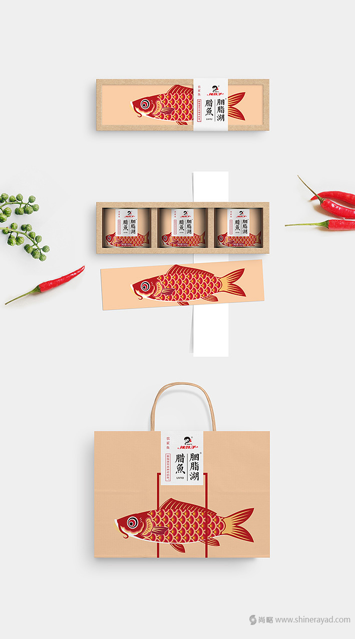 胭脂湖臘魚罐頭包裝設(shè)計(jì)-上海食品包裝設(shè)計(jì)公司設(shè)計(jì)欣賞3