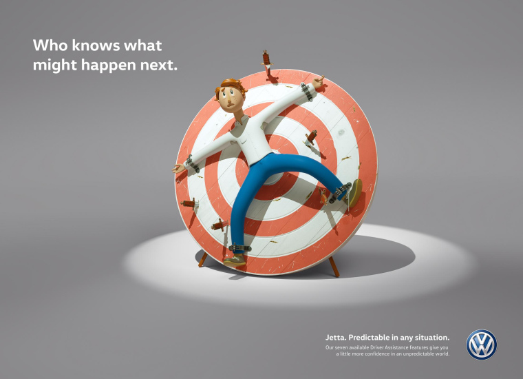 大眾捷達(dá)汽車駕駛輔助功能平面創(chuàng)意廣告設(shè)計(jì)小刀篇－上海廣告設(shè)計(jì)公司