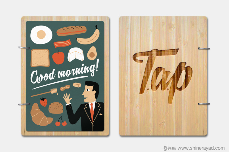 TAP 咖啡沙拉美食餐廳餐飲品牌VI形象設計插畫設計-上海餐飲品牌設計公司 TAP 咖啡沙拉美食餐廳餐飲品牌VI形象設計插畫設計-上海餐飲品牌設計公司