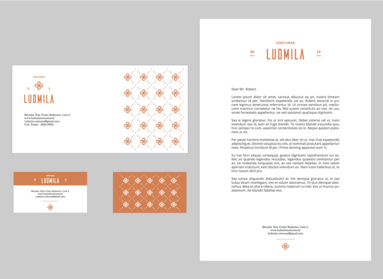 上海VI設(shè)計(jì)公司-LUDMILA 服裝定制店LOGO設(shè)計(jì)品牌VI識別設(shè)計(jì)3