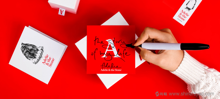 Adelie & the Stone 購物中心節(jié)日品牌形象設(shè)計與插畫禮品包裝設(shè)計