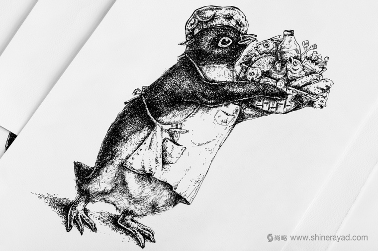 Adelie & the Stone 購物中心節(jié)日品牌形象設(shè)計與插畫禮品包裝設(shè)計