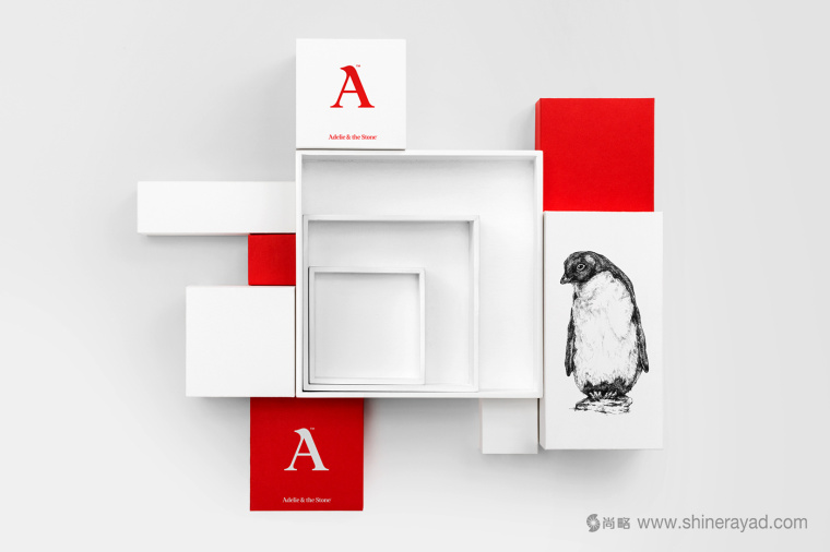 Adelie & the Stone 購物中心節(jié)日品牌形象設(shè)計與插畫禮品包裝設(shè)計