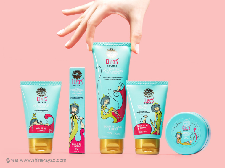 CLEO’S SECRET手腳護理化妝品系列產品包裝設計-上海包裝設計公司 CLEO’S SECRET手腳護理化妝品系列產品包裝設計-上海包裝設計公司