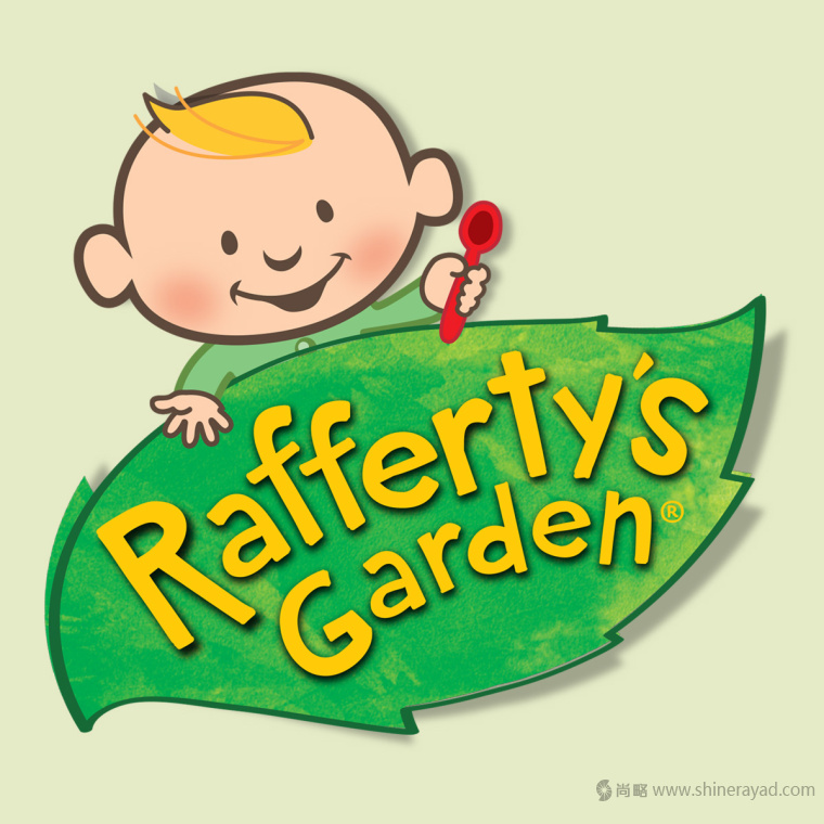 RAFFERTY''S GARDEN 嬰幼兒營養(yǎng)果蔬汁泥品牌標志設(shè)計-上海標志設(shè)計公司2