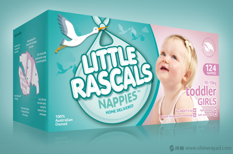 上海包裝設計公司-LITTLE RASCALS 嬰兒尿布品牌包裝設計2 上海包裝設計公司-LITTLE RASCALS 嬰兒尿布品牌包裝設計2