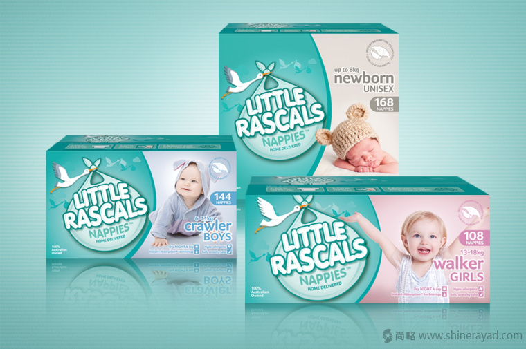 上海包裝設(shè)計(jì)公司-LITTLE RASCALS 嬰兒尿布品牌包裝設(shè)計(jì)3 上海包裝設(shè)計(jì)公司-LITTLE RASCALS 嬰兒尿布品牌包裝設(shè)計(jì)3