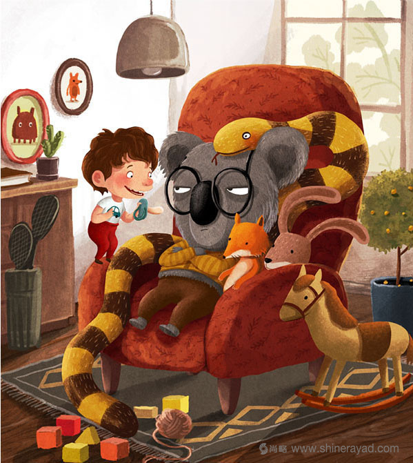 上海品牌形象設(shè)計公司尚略分享考拉不允許兒童插畫設(shè)計欣賞4