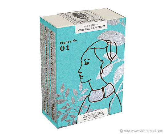 上海包裝設(shè)計(jì)公司設(shè)計(jì)欣賞：簡(jiǎn)潔線(xiàn)條人物肥皂包裝設(shè)計(jì)2