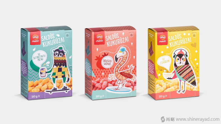 上海包裝設(shè)計(jì)公司欣賞 Oho 兒童休閑零食趣味食品包裝設(shè)計(jì)6