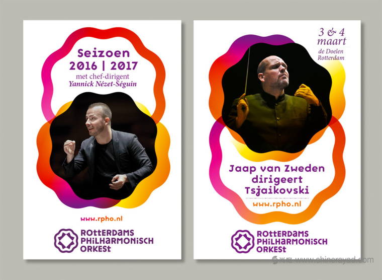 上海LOGO設計公司欣賞—鹿特丹愛樂交響樂音樂樂團品牌形象設計萬花筒logo設計VI設計6