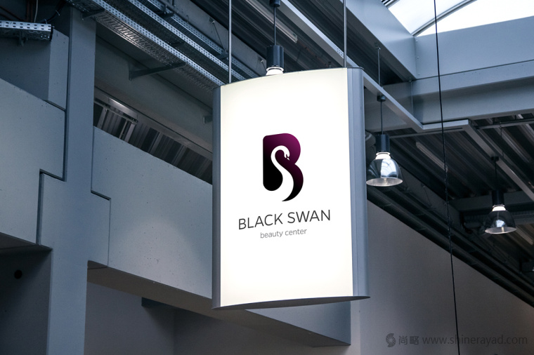 上海LOGO設(shè)計公司欣賞——黑天鵝美容中心美容店LOGO設(shè)計6