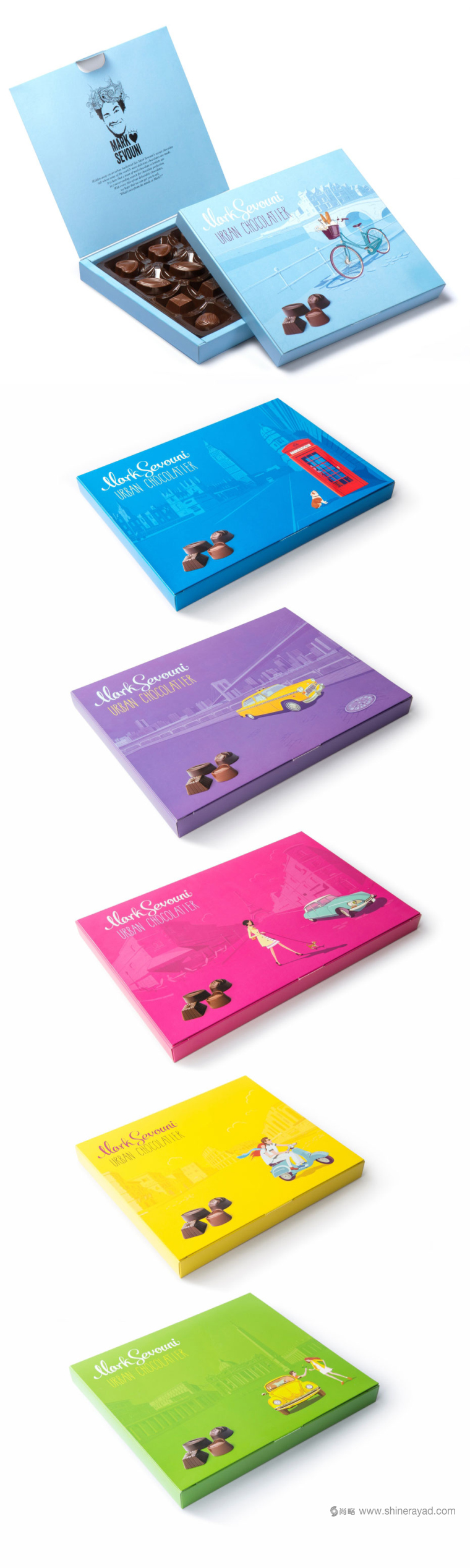 上海包裝設(shè)計公司設(shè)計欣賞:Mark Sevouni 巧克力包裝設(shè)計“城市篇”3 上海包裝設(shè)計公司設(shè)計欣賞:Mark Sevouni 巧克力包裝設(shè)計“城市篇”3