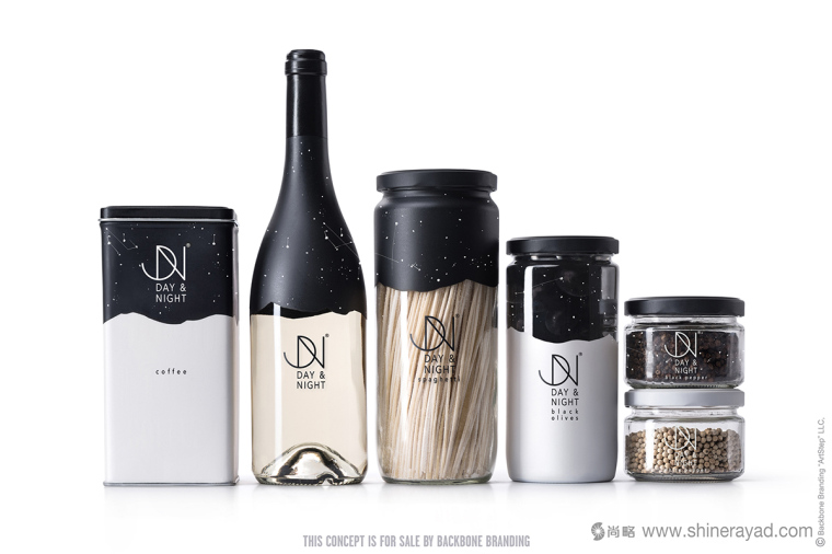上海品牌形象設計公司-Day & Night 日夜餐廳酒吧餐飲品牌-餐品包裝設計8